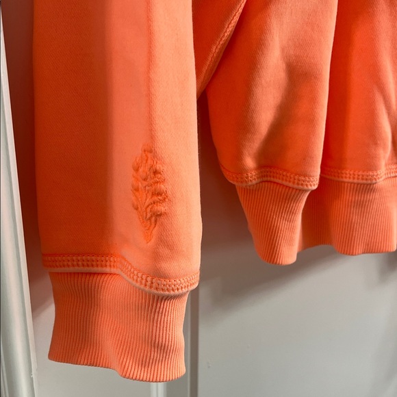 Free People Movement Final Call Hoodie in Neon Coral Size Large - Picture 10 of 11
